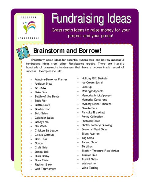 employee fundraising ideas.